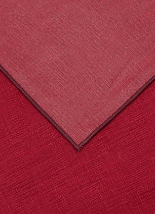 细节 –点击放大 - BORGO DELLE TOVAGLIE - Filo Linen Table Runner — Cuore Mio/Pruno