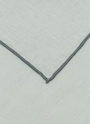 细节 –点击放大 - BORGO DELLE TOVAGLIE - Filo Linen Napkin — Ghiaccio/Oxide