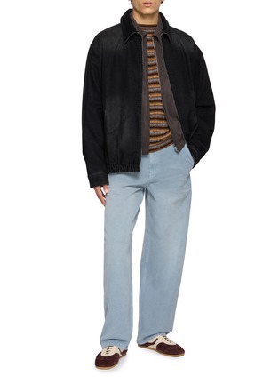 模特儿示范图 - 点击放大 - SOLID HOMME - Washed Corduroy Zip Up Jacket