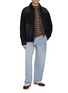 模特儿示范图 - 点击放大 - SOLID HOMME - Washed Corduroy Zip Up Jacket