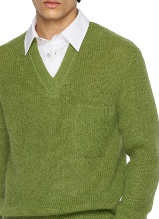  - SOLID HOMME - V-Neck Pocket Knit Sweater