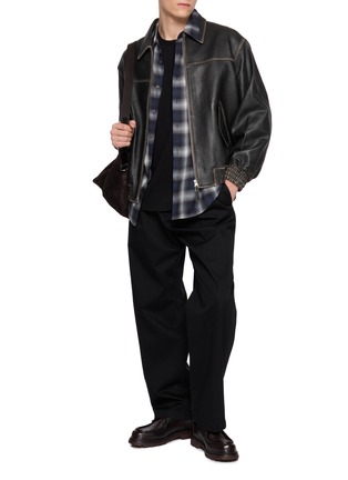 模特儿示范图 - 点击放大 - SOLID HOMME - Straight-Leg Tailored Pants