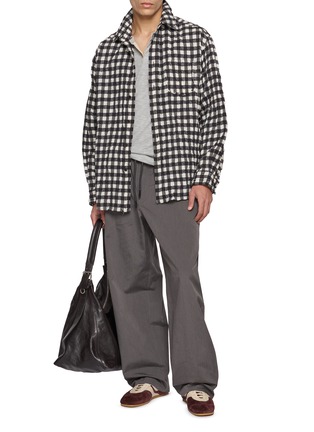 模特儿示范图 - 点击放大 - SOLID HOMME - Long Sleeve Chequered Shirt