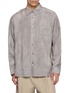 首图 - 点击放大 - SOLID HOMME - Long Sleeve Textured Striped Shirt