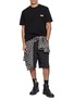 模特儿示范图 - 点击放大 - SOLID HOMME - Solid Back Logo Cotton T-Shirt