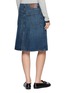 背面 - 点击放大 - DALA - Workers Panelled Cotton Denim Midi Skirt