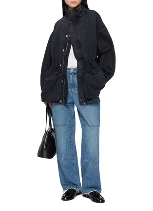 模特儿示范图 - 点击放大 - DALA - Mountain Cotton Denim Utility Jacket