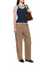 模特儿示范图 - 点击放大 - DALA - Isle Cotton Denim Ankle Jeans
