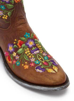 细节 - 点击放大 - MEXICANA SHOES - SORAZIPPER 花卉刺绣西部短靴