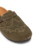 细节 - 点击放大 - MEXICANA SHOES - BAHIA 刺绣绒面皮穆勒拖鞋