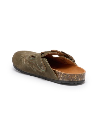  - MEXICANA SHOES - BAHIA 刺绣绒面皮穆勒拖鞋