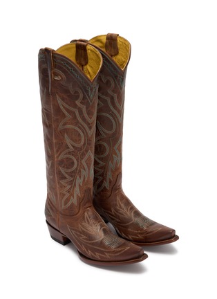 细节 - 点击放大 - MEXICANA SHOES - Fantasia Rust Leather Boots