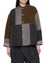 首图 - 点击放大 - FAFAMOON - Colour Block Round Neck Top