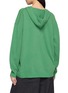 背面 - 点击放大 - FAFAMOON - Diamond Stitch V-Neck Hooded Knit Top