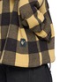  - FAFAMOON - Chequered Hooded Button Front Jacket