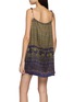 背面 - 点击放大 - FAFAMOON - Chequered Tie Strap Mini Dress