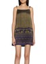 首图 - 点击放大 - FAFAMOON - Chequered Tie Strap Mini Dress