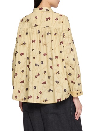 背面 - 点击放大 - FAFAMOON - Long Sleeve Floral Print Shirt