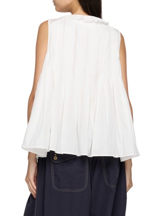 背面 - 点击放大 - FAFAMOON - Ruffle Trim Pleated Hem Tank Top