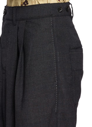  - FAFAMOON - Pleated Cuffed Wide Leg Pants
