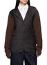 首图 - 点击放大 - SONIA CARRASCO - Knit Sleeve Deconstructed Single Breasted Blazer