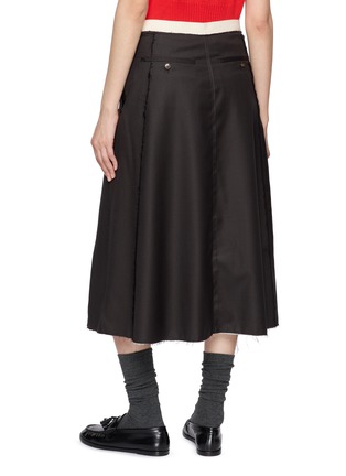背面 - 点击放大 - SONIA CARRASCO - Exposed Lining Tailored Midi Skirt