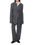 模特儿示范图 - 点击放大 - SONIA CARRASCO - Pleated Drawstring Tailored Pants