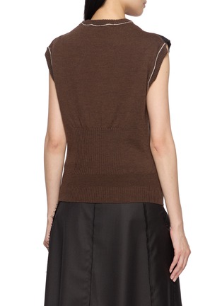 背面 - 点击放大 - SONIA CARRASCO - Deconstructed Knit Inner Vest