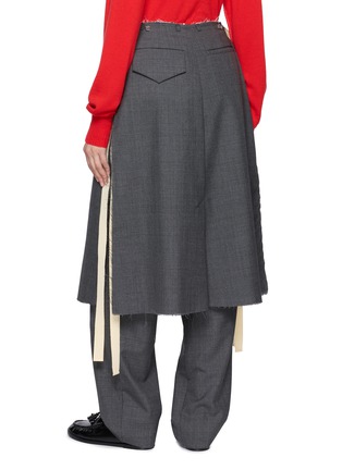 背面 - 点击放大 - SONIA CARRASCO - Button Up Side Cut Midi Skirt