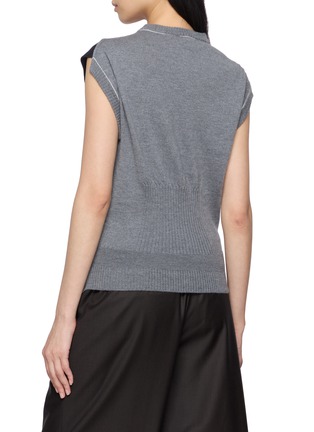 背面 - 点击放大 - SONIA CARRASCO - Deconstructed Knit Back Vest