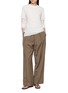 模特儿示范图 - 点击放大 - GOOD PEOPLE GOOD STITCHING GOOD PRODUCT - Crewneck Semi Sheer T-Shirt