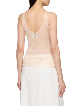 背面 - 点击放大 - GOOD PEOPLE GOOD STITCHING GOOD PRODUCT - Low Back Sheer Knit Tank Top