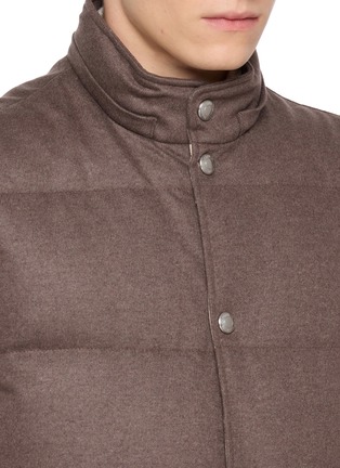 细节 - 点击放大 - ELEVENTY - Detachable Hood Padded Cashmere Down Vest