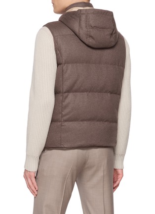 背面 - 点击放大 - ELEVENTY - Detachable Hood Padded Cashmere Down Vest