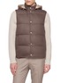 首图 - 点击放大 - ELEVENTY - Detachable Hood Padded Cashmere Down Vest