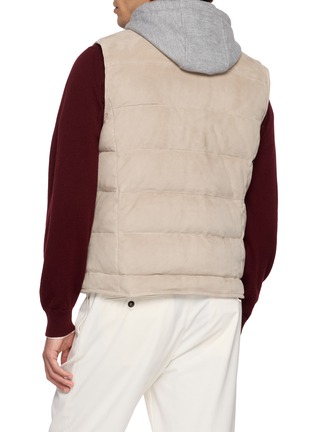 背面 - 点击放大 - ELEVENTY - Leather Down Padded Vest