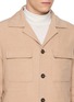 细节 - 点击放大 - ELEVENTY - Detachable Hood Insert Padded Wool Shirt Jacket