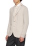 细节 - 点击放大 - ELEVENTY - Knit Sleeve Wool Blazer with Detachable Bib