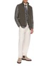 模特儿示范图 - 点击放大 - ELEVENTY - Single Breasted Wool Silk Cashmere Blazer