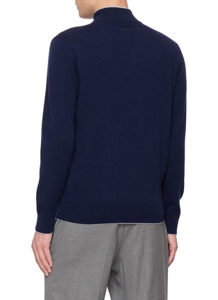 背面 - 点击放大 - ELEVENTY - Quarter-Zip Cashmere Sweater