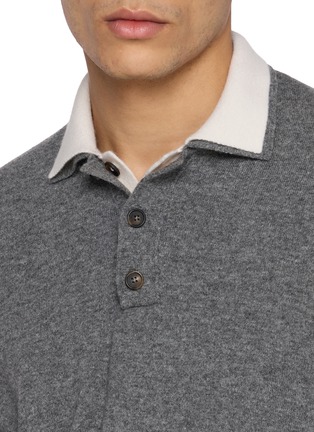  - ELEVENTY - Double Collar Polo Sweater