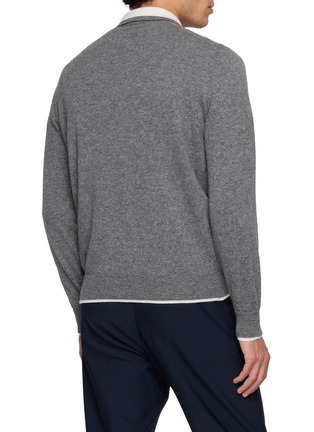 背面 - 点击放大 - ELEVENTY - Double Collar Polo Sweater