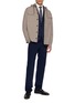 模特儿示范图 - 点击放大 - ELEVENTY - Garment Dyed Cotton Wool Chino Pants