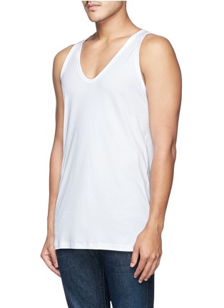 正面 -点击放大 - ZIMMERLI - SEA ISLAND纯棉圆领背心