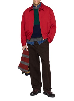 模特儿示范图 - 点击放大 - HOWLIN' - Firecracker Colour Block Knit Sweater