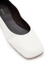 细节 - 点击放大 - THE ROW - Square Leather Ballet Flats