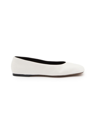 首图 - 点击放大 - THE ROW - Square Leather Ballet Flats