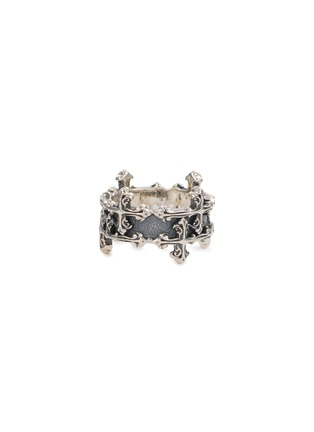 细节 - 点击放大 - EMANUELE BICOCCHI - Avelli Sterling Silver Cross Double Band Ring