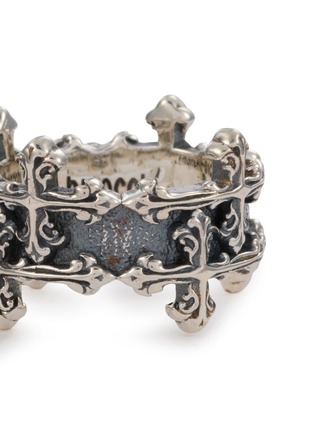 细节 - 点击放大 - EMANUELE BICOCCHI - Avelli Sterling Silver Cross Double Band Ring