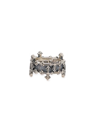 首图 - 点击放大 - EMANUELE BICOCCHI - Avelli Sterling Silver Cross Double Band Ring